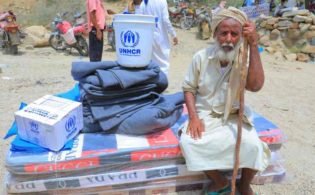 Abdullah receives relief items