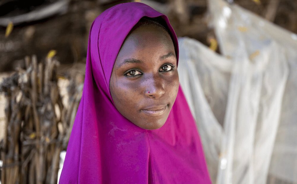 Bilkisu Saley 18, Nigerian, who fled Damasak following an attack by Boko Haram