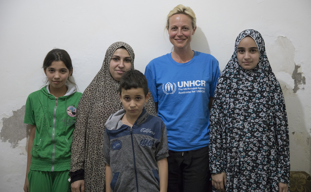 ordan. Australia For UNHCR Special Representative Marta Dusseldorp Visits Noor And Her Three Children In Amman