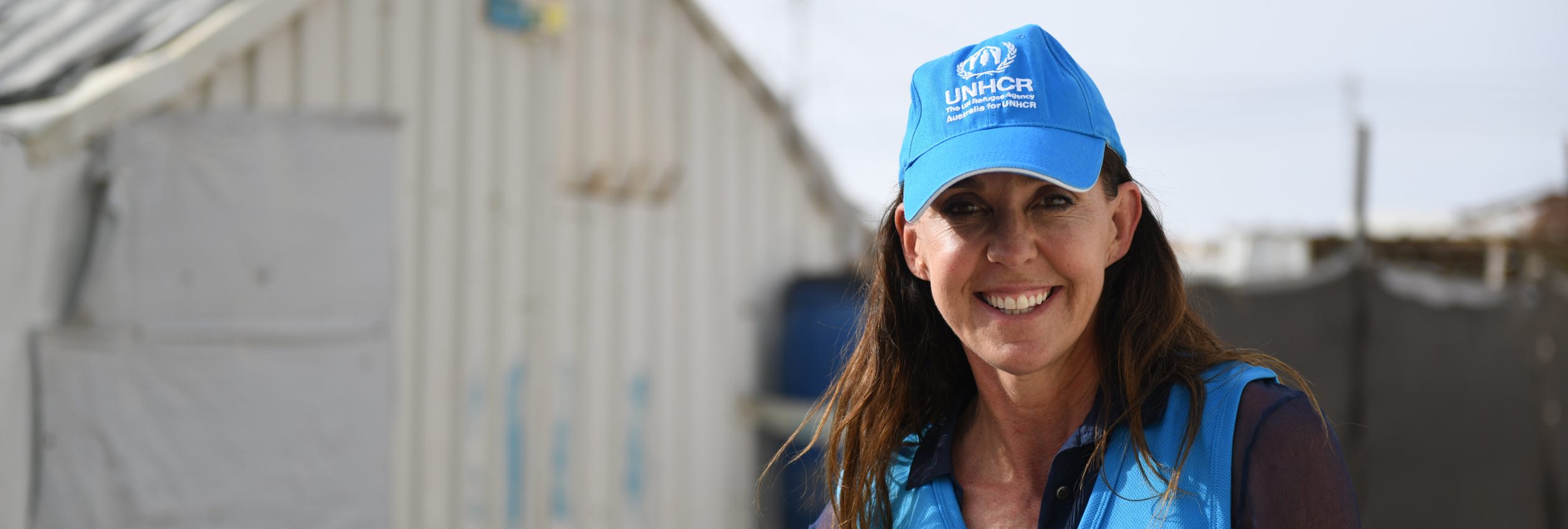 Janine Allis in Jordan on a mission trip with UNHCR.
