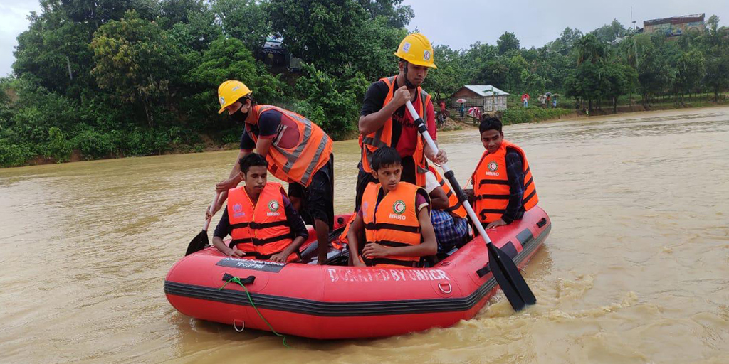 Devastating floods and landslides hit Rohingya camps in Bangladesh