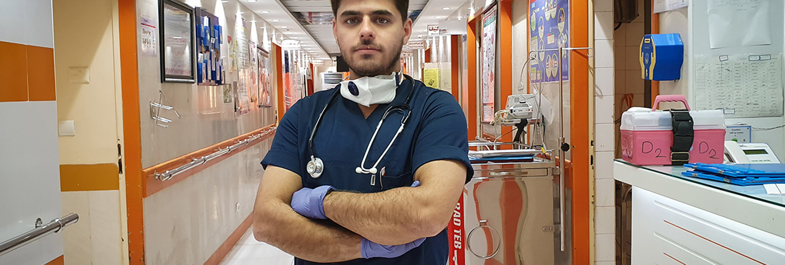 Moheyman Alkhatavi is a Iraqi refugee nurse working in Iran