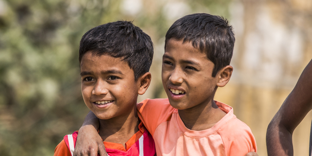 Bangladesh. Rohingya Children Play Football In Kutupalong Camp Crop 2