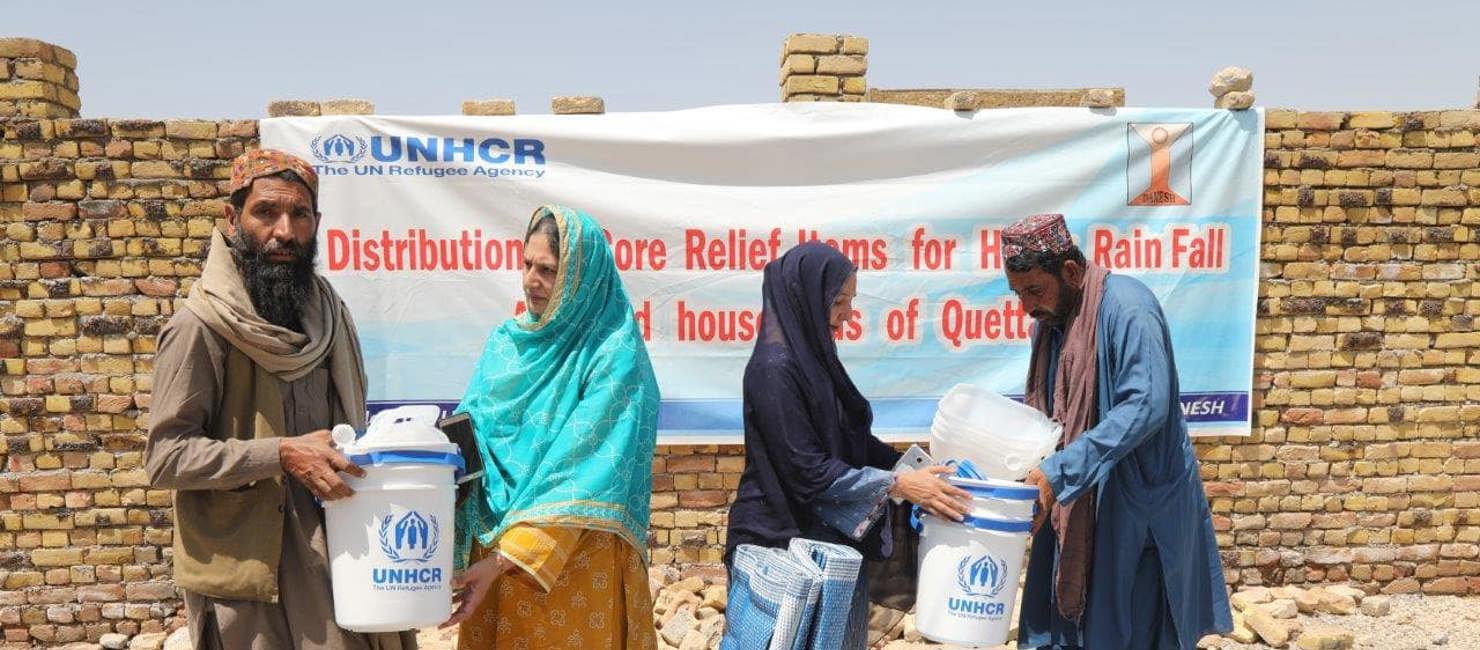 UNHCR provides emergency relief support in flood-stricken Balochistan