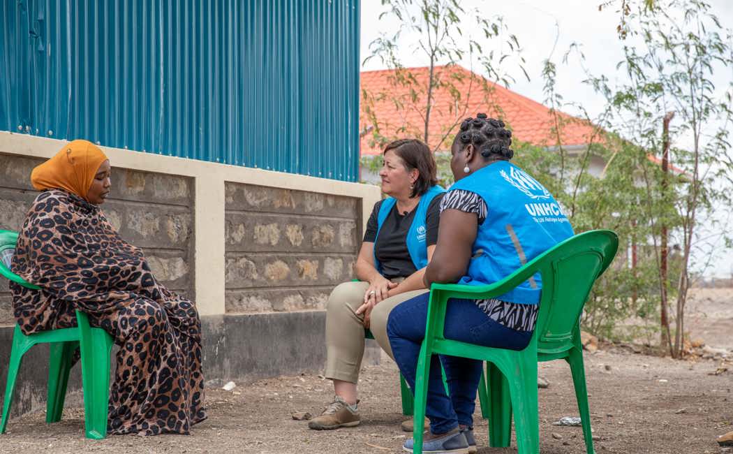 Australia for UNHCR CEO, Trudi Mitchell speaks with Aisha, a community leader from the Oromo community, Ethiopia.