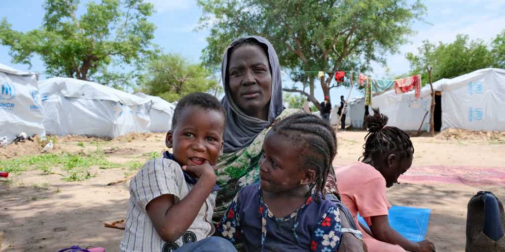 Central African Republic_Fatma-And-Her-Children-Sudanese-Refugees-At-Korsi