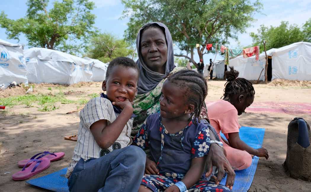 Central African Republic_Fatma-And-Her-Children-Sudanese-Refugees-At-Korsi