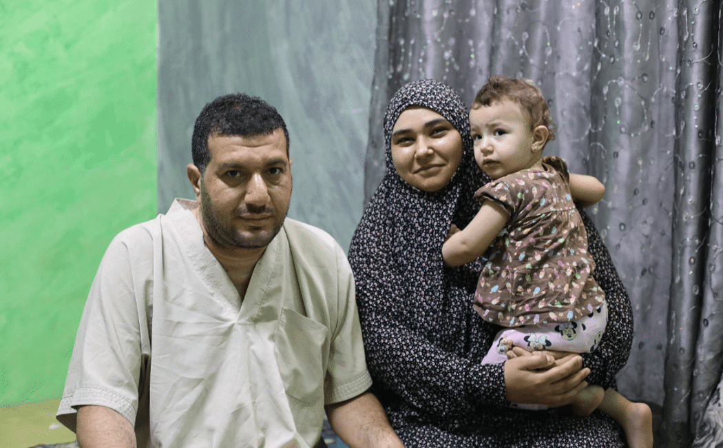 Syrian refugee family. Cash assistance provided by UNHCR helped them get back on their feet.