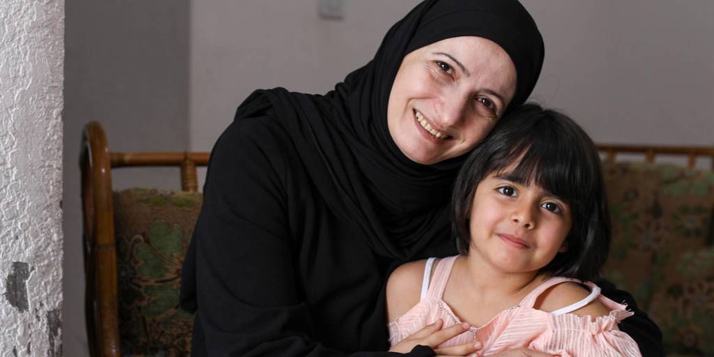 Ghada and her four-year-old daughter, Sham, are Syrian refugees living in Jordan.